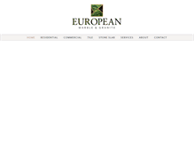 Tablet Screenshot of europeanmarbleandgranite.com